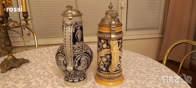 Vintage. Нови! Великолепна кана 1,5 л. със знаменити личности и Рисувана халба 1 л., снимка 4 - Колекции - 27627296