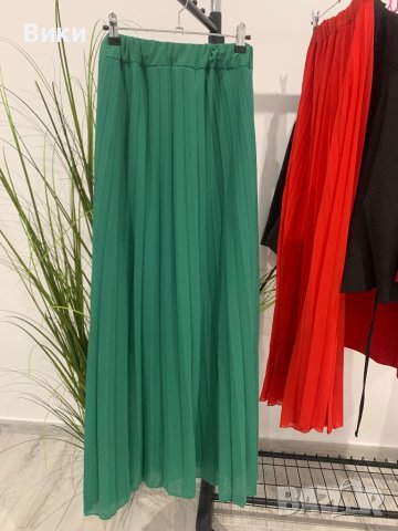 Дълга плисирана пола, снимка 13 - Поли - 43500948