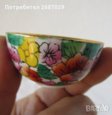 12 невероятни японски рисувани чаши с гейши, малки, стари, снимка 13 - Антикварни и старинни предмети - 28951460