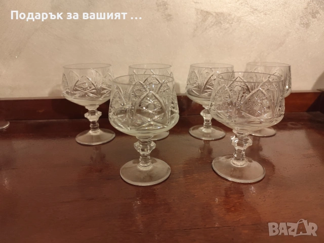Кристални чаши луксозна серия с богата ръчна гравюра, снимка 4 - Чаши - 53487838