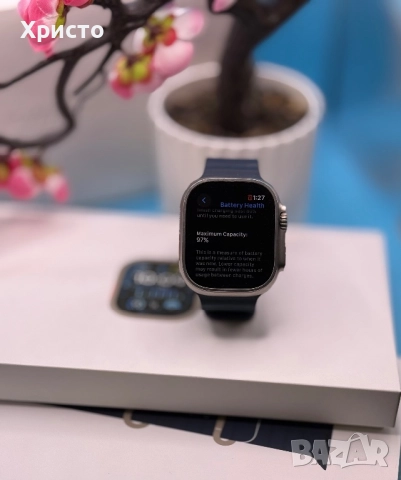 Смарт часовник Apple Watch Ultra 2, 49 мм, Cell, Titanium Case, Blue Ocean Band, снимка 7 - Смарт часовници - 52669392