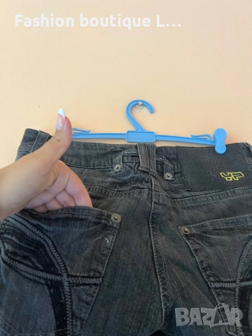 Дамски тъмно сиви дънки 36 размер и състав 99% памук 1% еластант с джобове отпред и отзад 👖👖👖, снимка 7 - Дънки - 52376401