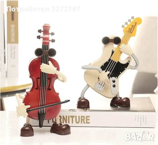 Музикална кутия Електрическа Бас китара.танцуваща,с движение, снимка 10 - Декорация за дома - 48194495