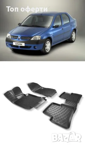Гумени стелки RizLine съвместими с Dacia Logan I 2004-2012, снимка 6 - Аксесоари и консумативи - 48538963