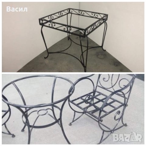 Маси., пейки и столове от ковано желязо, снимка 4 - Други - 32577686