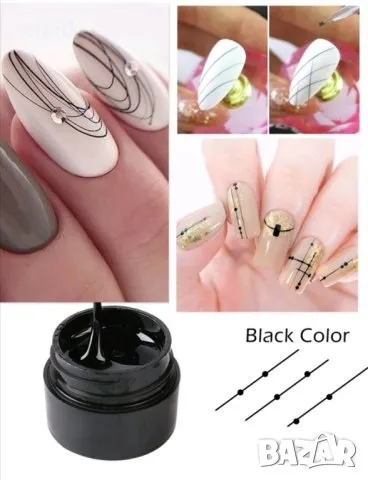 Spider gel гел лак паяжина за нокти маникюр декорация , снимка 2 - Продукти за маникюр - 47992940