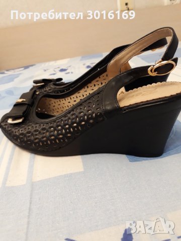 черни дамски обувки, снимка 2 - Дамски ежедневни обувки - 32381323