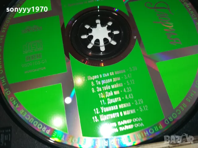 заявен-ГЛОРИЯ ЦД 2303251750, снимка 10 - CD дискове - 49608296