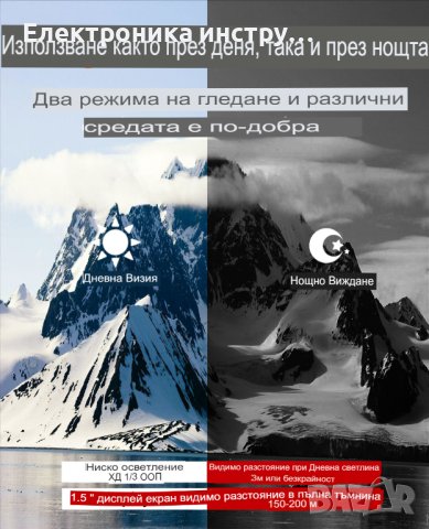 12-мегапикселов инфрачервен професионален бинокъл за нощно виждане, снимка 7 - Екипировка - 43153506