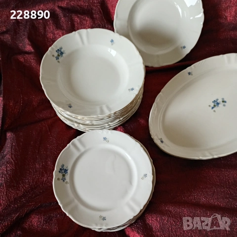 Български порцелан сервиз -35части, снимка 2 - Антикварни и старинни предмети - 53219008