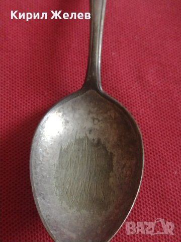 Стара лъжица с гравирани букви и маркировка за КОЛЕКЦИЯ ДЕКОРАЦИЯ БИТОВ КЪТ 23713, снимка 4 - Други ценни предмети - 43862571