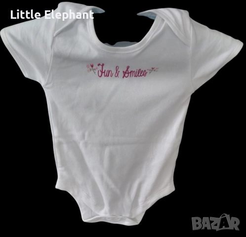 Боди с къс ръкав за 12-18 мес мом"Fun and smiles"Англия/ново