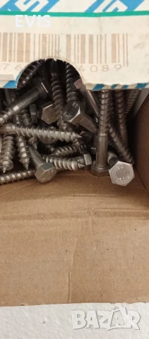 Патентни винтове 6×50 DIN 571 A2 – Неръждаема стомана, 100 бр. 