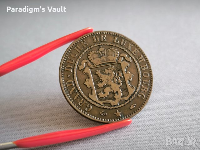 Mонета - Люксембург - 10 сентима | 1855г., снимка 5 - Нумизматика и бонистика - 43801188
