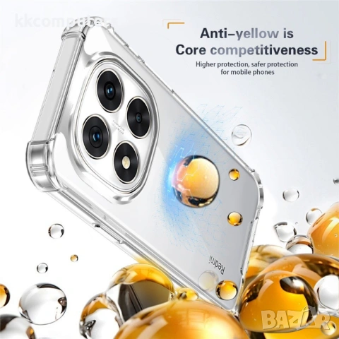 Прозрачен Калъф за Xiaomi Poco X7 5G - PC + TPU, 1.5mm Дебелина, Подсилени Ъгли с Airbag, 2.0mm Защи, снимка 6 - Калъфи, кейсове - 53563723