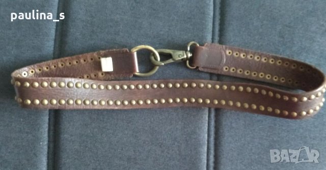 Колан от естествена кожа / genuine leather belt / "Banana republic" ®, снимка 7 - Колани - 32380795