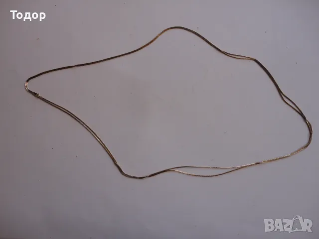 Уникално позлатено сребърно колие верижка 835, снимка 5 - Колиета, медальони, синджири - 47480402