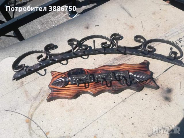 Закачалки , стойки за обувки и портманта от ковано желязо, снимка 3 - Закачалки - 38653489