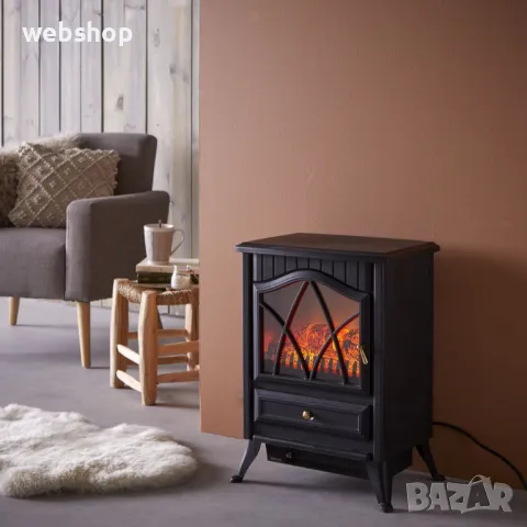 Електрическа камина Termomax 2000W, 2 степени на мощност, черна, снимка 1