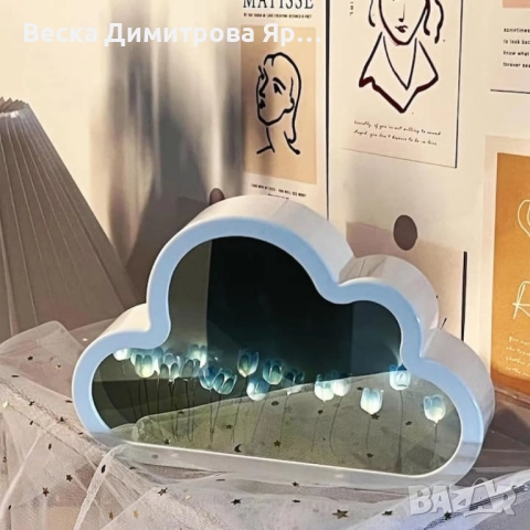 Магическа нощна лампа с огледален ефект 2 в 1, снимка 6 - Настолни лампи - 51760904