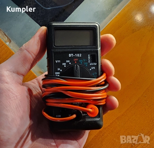 Мини мултицет DT-182 с щипки – компактен и лек, снимка 3 - Друга електроника - 52952659