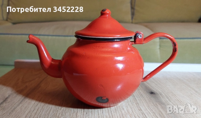 чайник емайлиран ретро за ценители , снимка 1