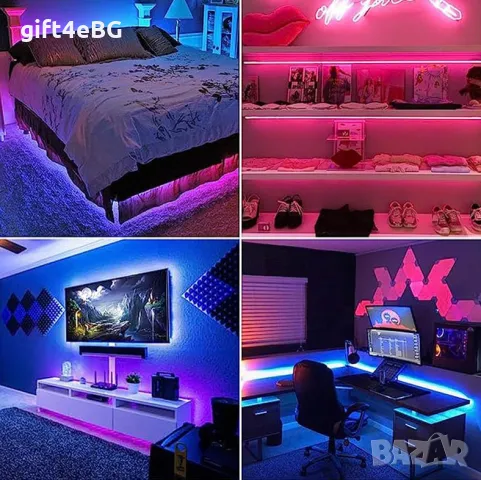 USB Лед лента за Телевизор или Монитор , RGB Led TV Backlight, снимка 1