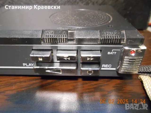 Sanyo M1115 Walkman voice recorder - vintage 89, снимка 5 - Радиокасетофони, транзистори - 49191032