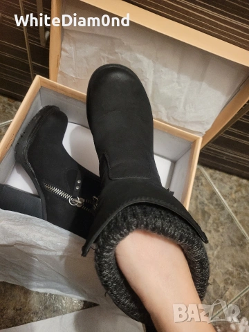 Кожени дамски боти номер 37, снимка 2 - Дамски боти - 53209417