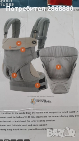 Продавам слинг ERGOBABY 360, снимка 2 - Други - 51617844