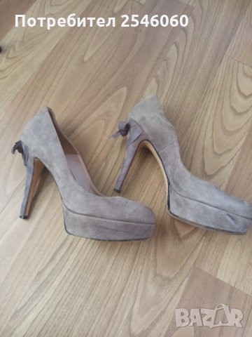 Италиански елегантни обувки Gianni Marra с панделка, снимка 2 - Дамски елегантни обувки - 27795357