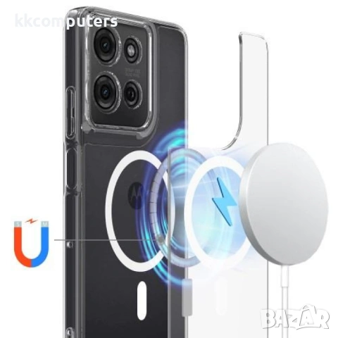 Motorola Moto G75 5G TPU + Acrylic / MagSafe Калъф и Протектор, снимка 2 - Калъфи, кейсове - 53151009