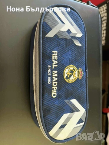 Ученическа раница за 1 клас Реал Мадрид + несесер цената му е 10лв , снимка 9 - Раници - 51264609