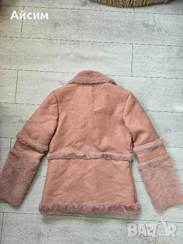 дамско кожено яке пепел от рози, снимка 4 - Якета - 47519013