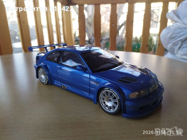 1:18 Метален модел на BMW M3 GTR Street Version Е46 - Minichamps, снимка 4 - Колекции - 53142521