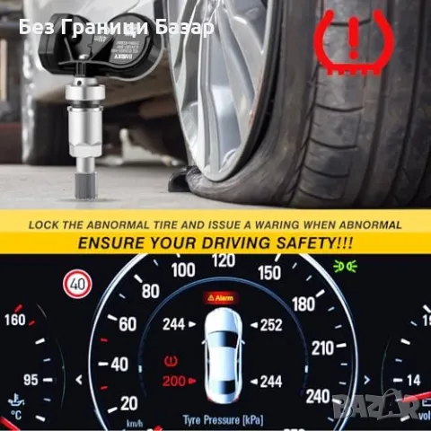 Нов Сензор за налягане на гуми BMW 315/433MHz – всички модели, уред коли, снимка 5 - Друга електроника - 49511536