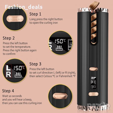 Нова Безжична автоматична маша за коса Къдрене оформяне на прическа, снимка 3 - Маши за коса - 37595797