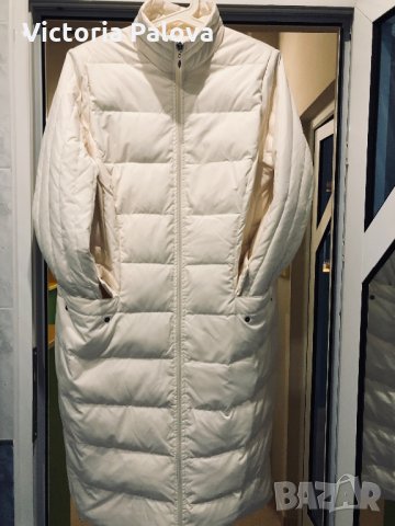 Италия. Леко топло модерно палто,гъши пух, снимка 1 - Палта, манта - 27691097
