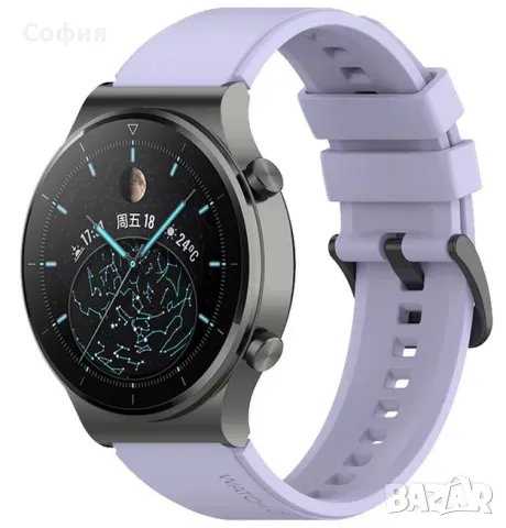 Каишка силиконова за смарт часовник Smart Wach Band Huawei GT, GT2, GT2 Pro, GT3 Pro НАЛИЧНО, снимка 14 - Каишки за часовници - 48482337