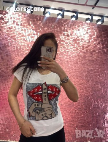 Бяла тениска Louis Vuitton  кодVL44K