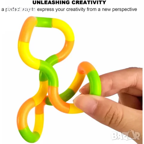 Tangle Fidget Toy - Антистрес фиджет играчка змия, снимка 5 - Други спортове - 49304403