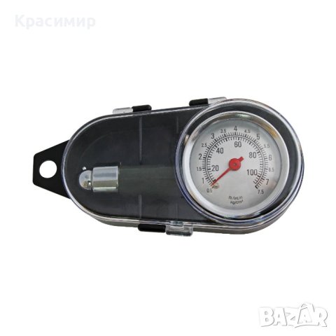 Манометър за гуми метален-442, снимка 4 - Аксесоари и консумативи - 42930252