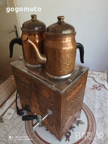 Стар самовар, реликва, рядко срещан, машина за чай , снимка 3 - Други ценни предмети - 47972098