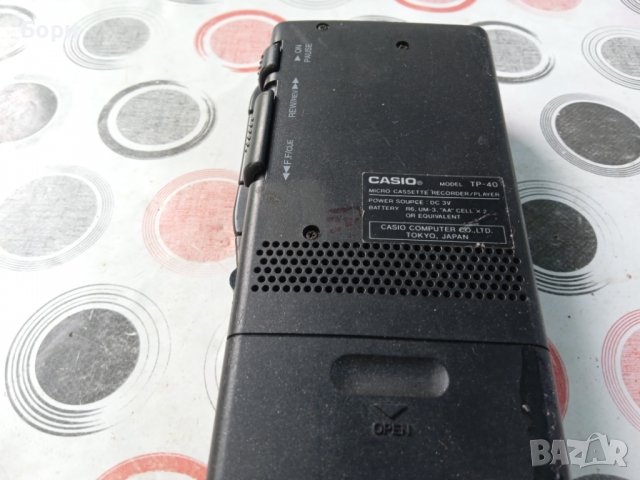 CASIO TP 40 Диктофон, снимка 7 - Радиокасетофони, транзистори - 37333308