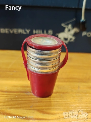 Стар руски комплект 5 чашки , снимка 2 - Антикварни и старинни предмети - 53452317