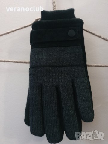 Мъжки ръкавици Естествена кожа и текстил Фрумоас, снимка 3 - Ръкавици - 43800145