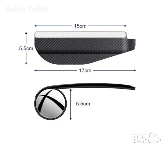 Спойлер за странични огледала+ огледало, Сенник за външно огледало, снимка 2 - Аксесоари и консумативи - 39290697