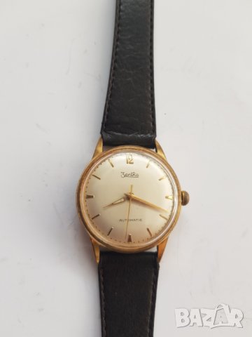 Мъжки позлатен часовник ZENTRA AUTOMATIC 25 jewels, снимка 1 - Мъжки - 33512328