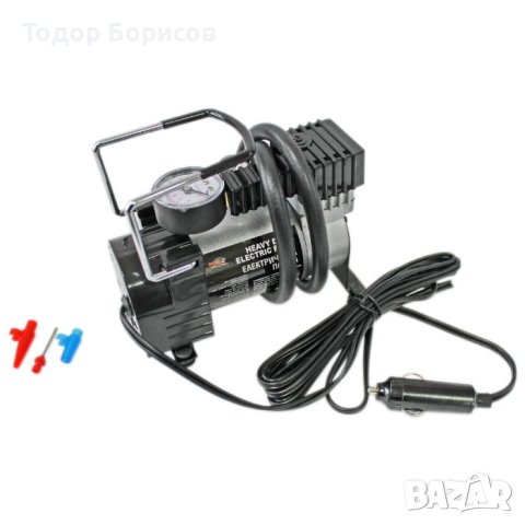 Компресор за гуми, 12V, 1 бутало, 120W, 25 литра / мин, снимка 4 - Аксесоари и консумативи - 42968817