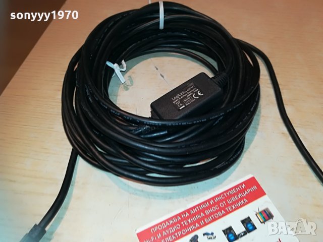 logilink-usb cable usb 10m germany 0504211654, снимка 2 - Кабели и адаптери - 32434707